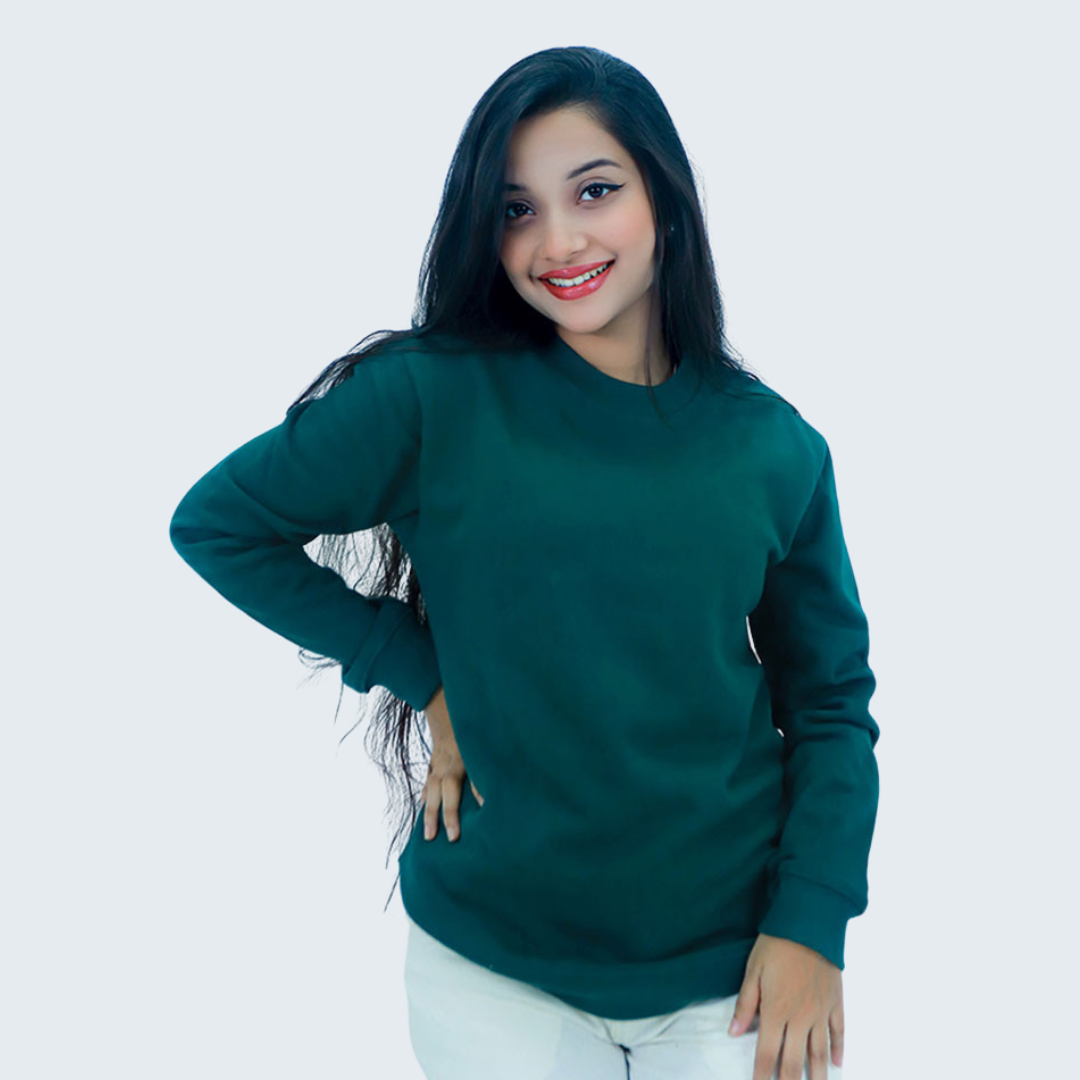 Stylish Green Colour Sweatshirt
