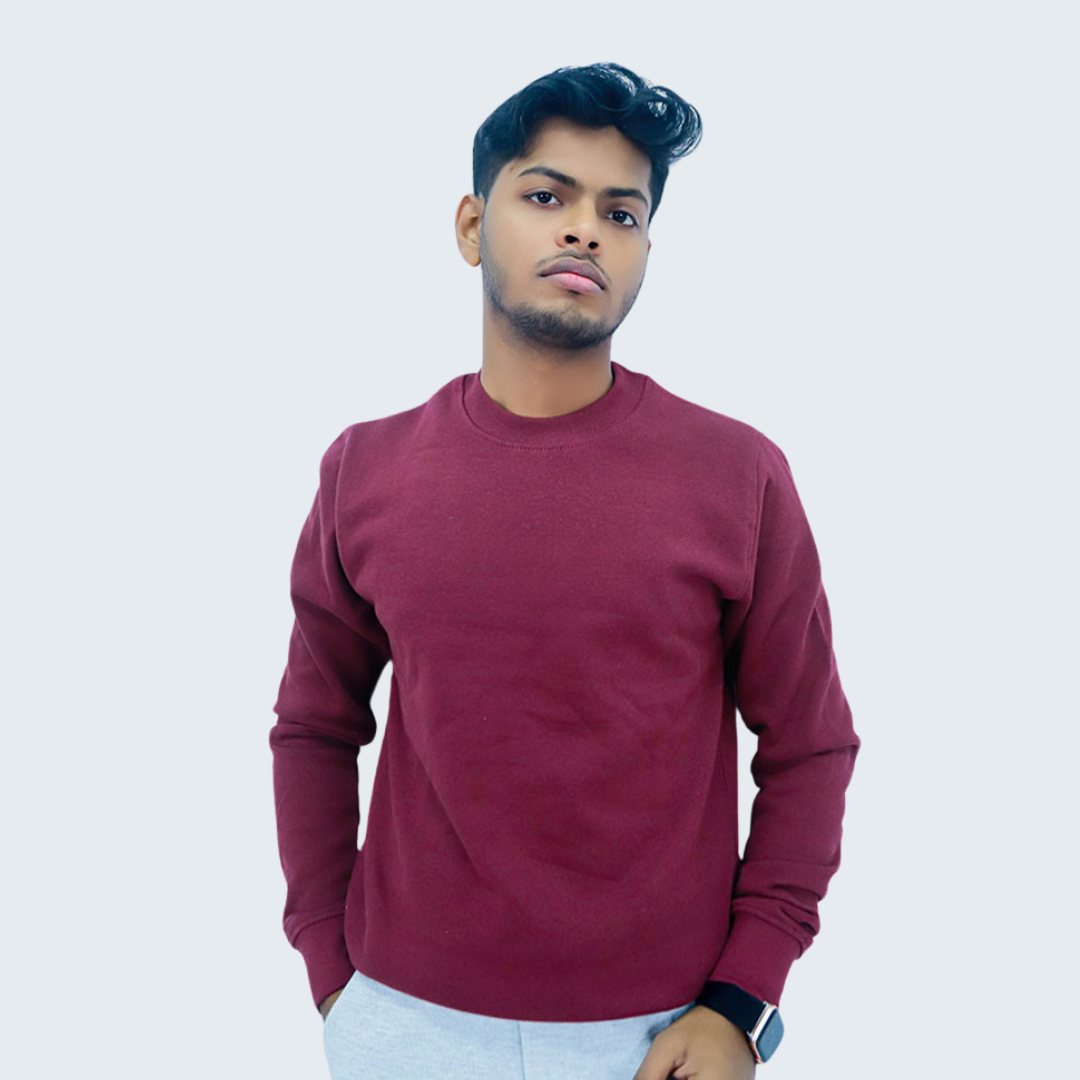 Stylish Maroon Colour Sweatshirt