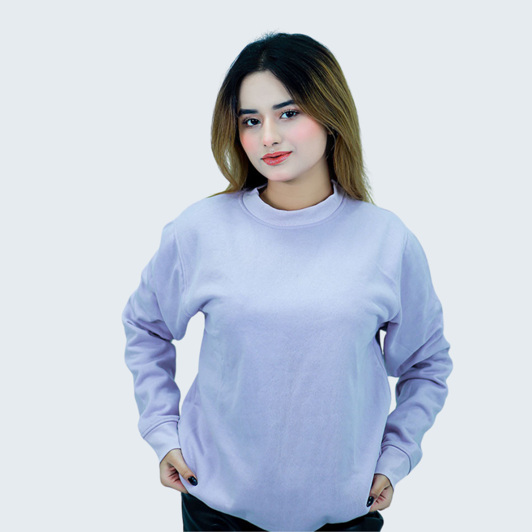 Stylish Lavender Colour Sweatshirt
